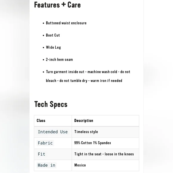 Smith + Rogue "No. 74 Trouser" Bootcut Blue Jeans Western | Women's Size 28 - Picture 14 of 15